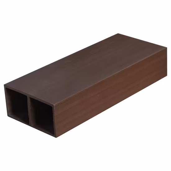 WPC Wood Plastic Composite Hollow Square Tube for Interior Partition Decoration Board