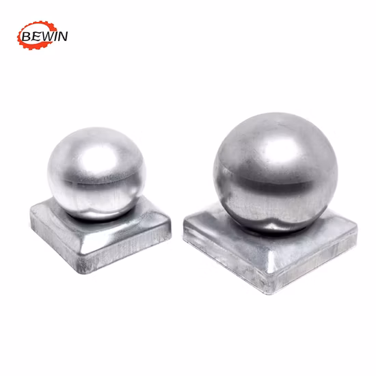 40X40mm Round Security Steel Fence Ball Post Cap