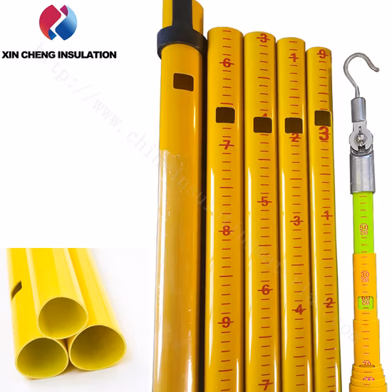 Triangle Fiberglass Portable Height Measurement Rod
