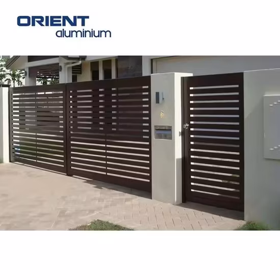 Outdoor Decorative Surface Privacy Safety Security Garden Farm Metal Aluminum Fence Panel Post